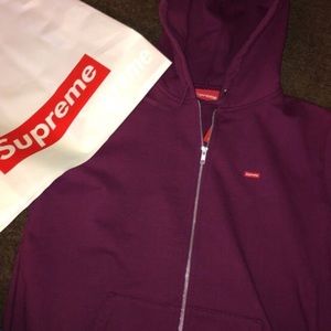 Supreme small box logo Zip Up